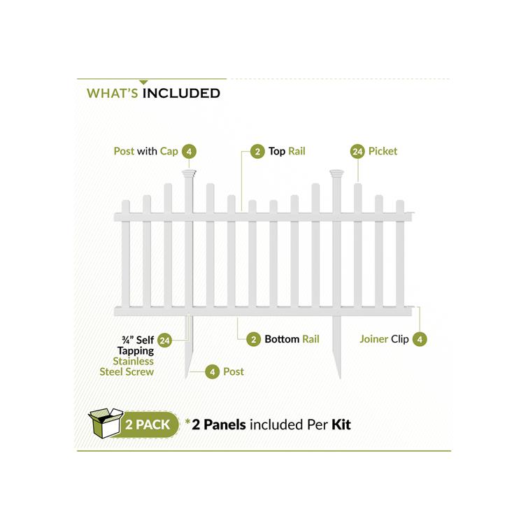 Madison Picket Garden Fence